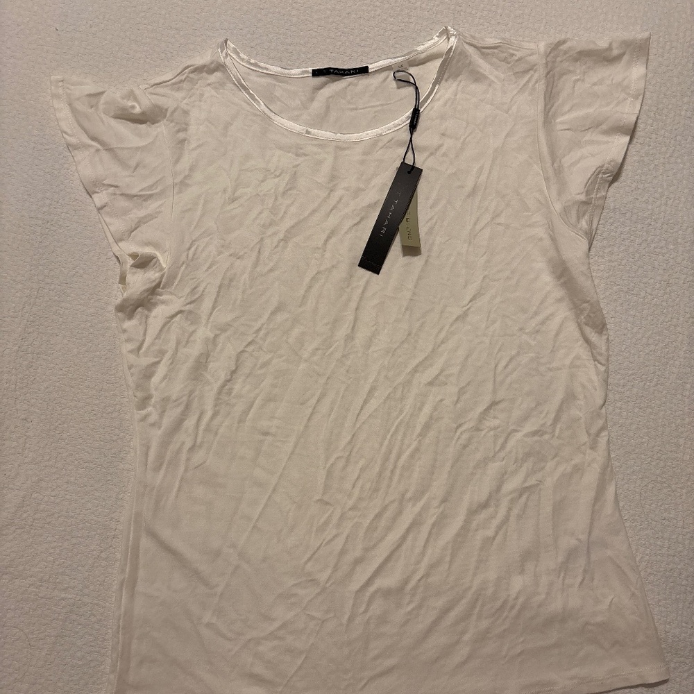 Tahari Flutter Sleeve Top- NWT